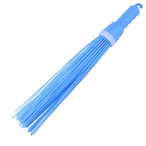 Image of Zureni Plastic Broom for Bathroom Cleaning & Home Floor Flexible Lightweight & Portable Bristle kharata Broom for Easy S