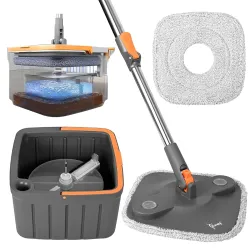 Zureni Wet and Dry Bucket Mop Set 