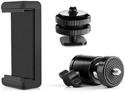 Image of ZuriKrisha Ball Head with Phone Holder and Flash 