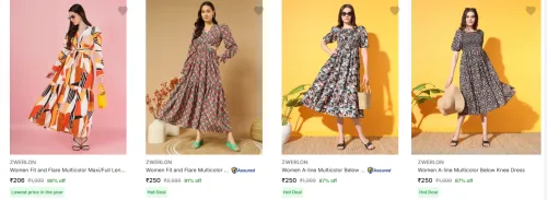 Image of Zwerlon Women's Dresses upto 91% Discount