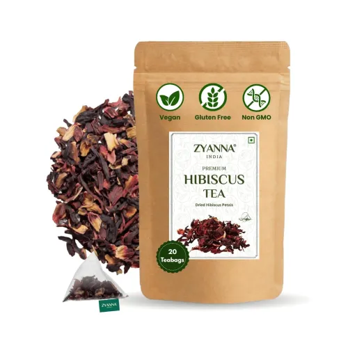 Image of Zyanna Hibiscus Tea – 20 Pyramid Tea Bags 