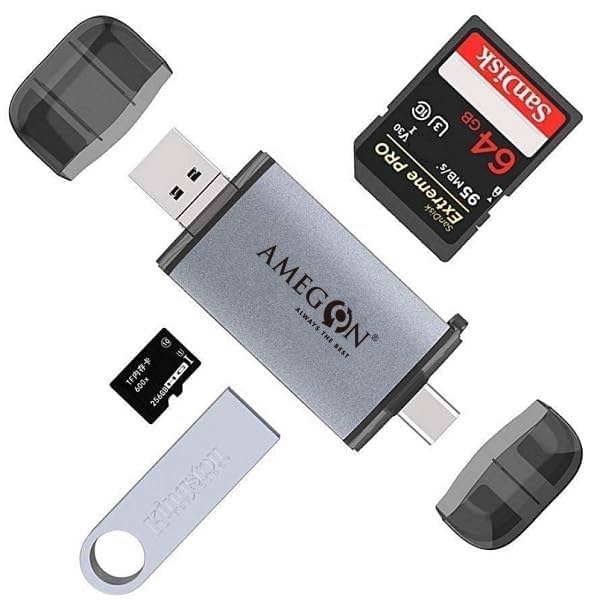 3-in-1 Memory Card Reader