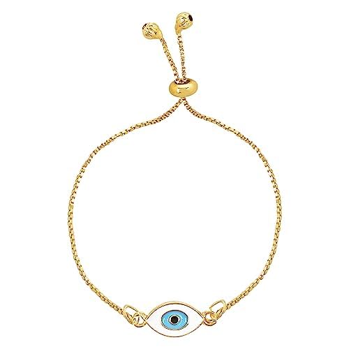 I Jewels Gold Plated Pearl Lumba Bracelet for Women (R129-L)