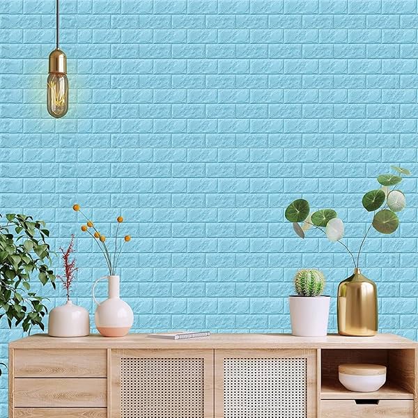 3D Diamond Wallpaper for Home (70 x 70 cm Brown)