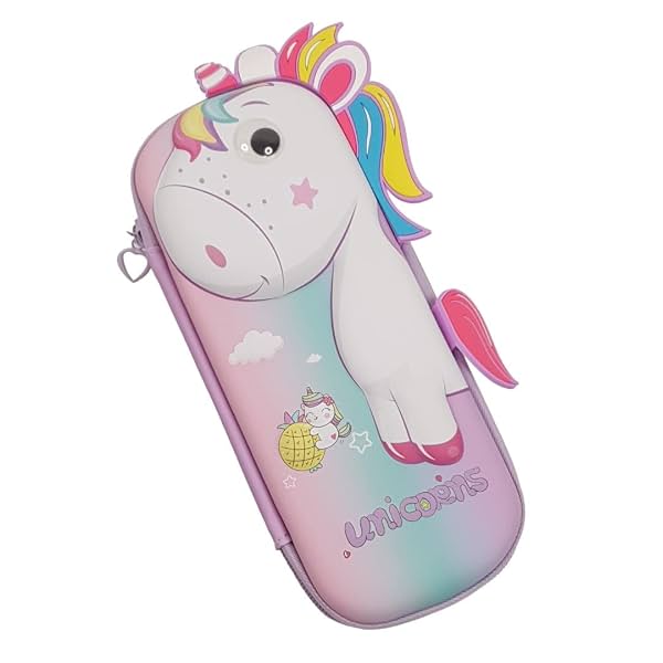 3D Unicorn Hardtop EVA Pencil Pouch