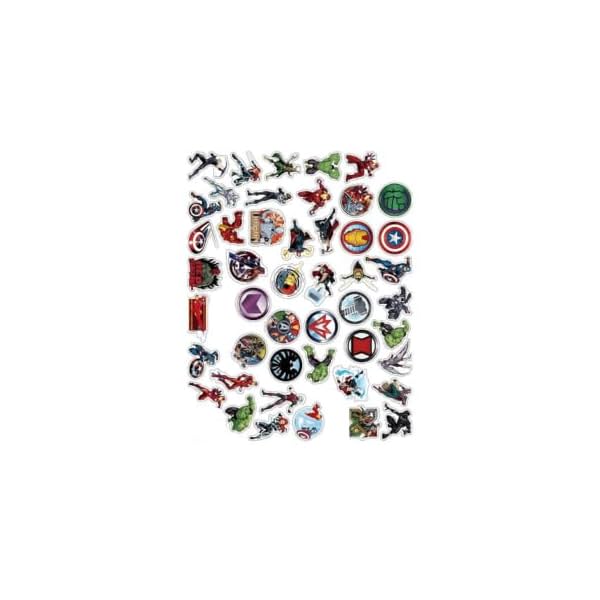 Marvel Avengers Stickers | Premium Die-Cut Vinyl Decals for Laptop Mobile | Superhero Iron Man, Captain America, Hulk, Thor, Black Widow Mega Pack | Kids Birthday Return Gifts &amp; Decoration