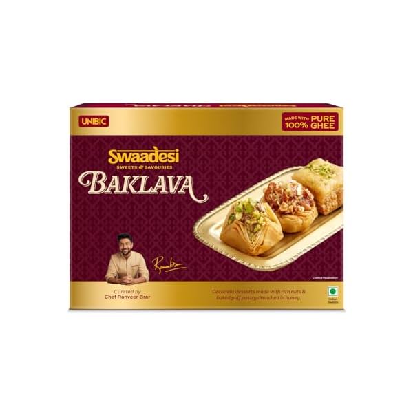 Unibic Swaadesi Assorted Baklava Box | 200 gm| Gift Box