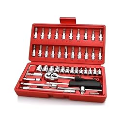 46-piece Stainless Steel Tool Kit – Multifunctional Complete Repair Box For Diy