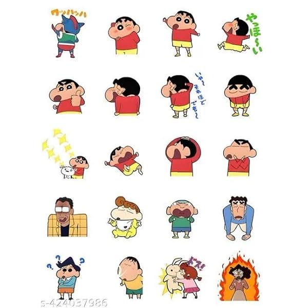 Premium - Cartoon Character Stickers, Decorative Vinyl Stickers for Laptop, 20 Pieces