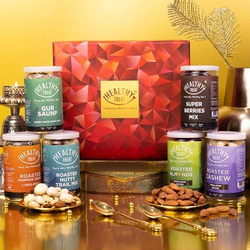 Healthy Treat Royal Treat Gift Hamper | Rakhi Gift Hampers | Birthday, Anniversary Gift | Festival Gift | Healthy Gourmet H…