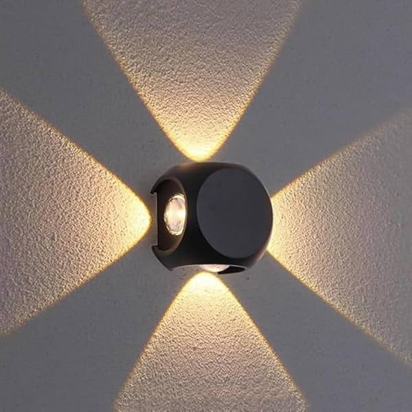 6W LED Wall Light 3-Year Warranty | 4 Multi-Directional Glow
