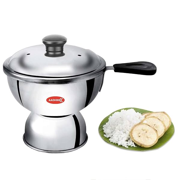 AADHIK Chiratta Puttu Maker with Handle Use with Pressure Cooker Puttu Kutti