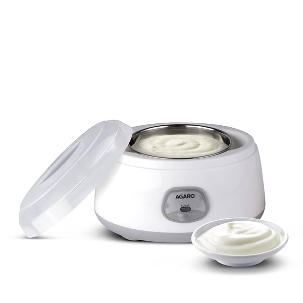 AGARO Classic Portable Yogurt Maker Machine for Home, 1.2L