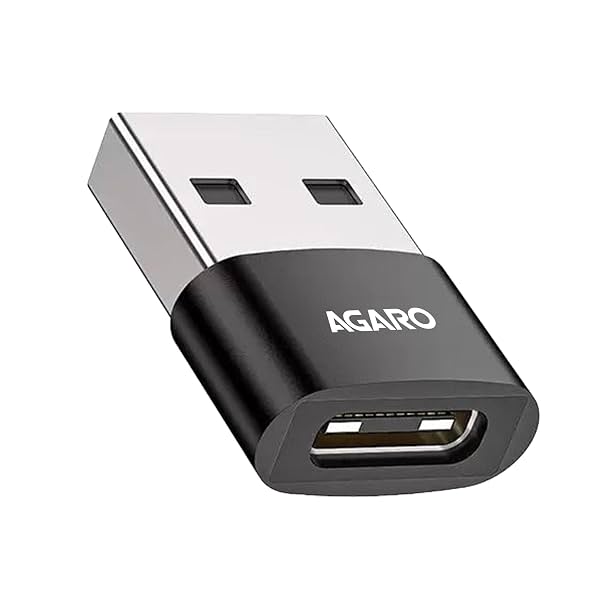 AGARO USB 3.0 Type C Female to USB Male OTG Adapter, 5 Gbps High-Speed Data Transfer,