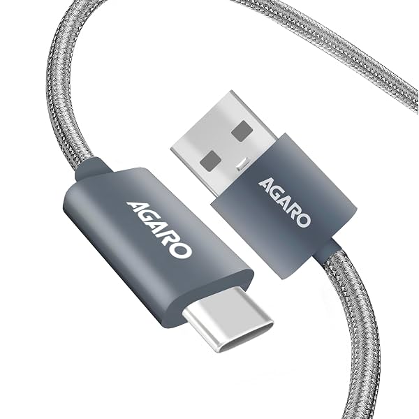 AGARO USB-A to Type-C Braided Fast Charging Cable 1M