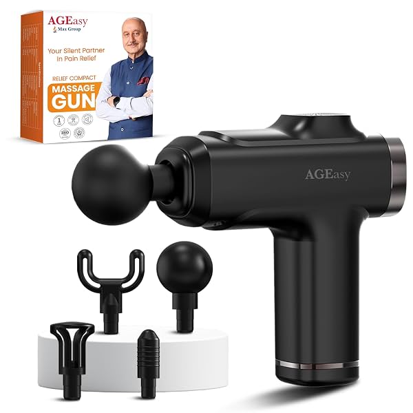 AGEasy (Max Group) Relief Compact Massage Gun with 1-Year Warranty