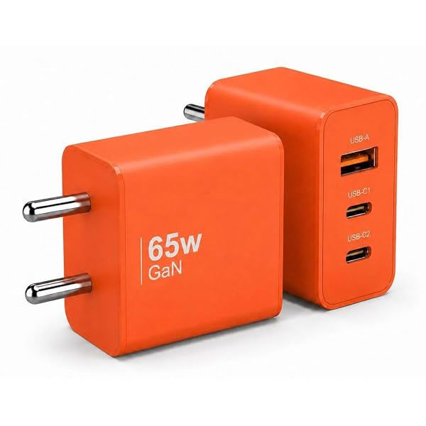 AILKIN GaN 65W 3-Port Fast Wall Charger