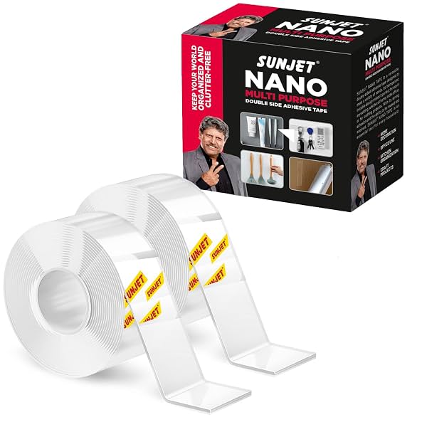 AIPL Sunjet Double Sided Heavy Duty Nano Tape- Strong Adhesive,