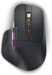 AMKETTE XS Series Flow Plus Ergonomic Optical Mouse (2.4GHz Wireless, Bluetooth, Black)
