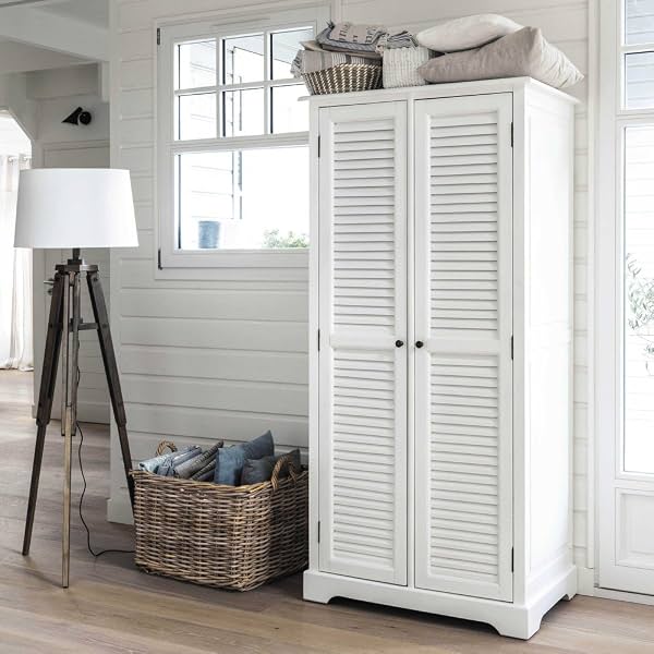 APRODZ Mango Wood Double Doors Multipurpose Storage Montreal Wardrobe Almirah