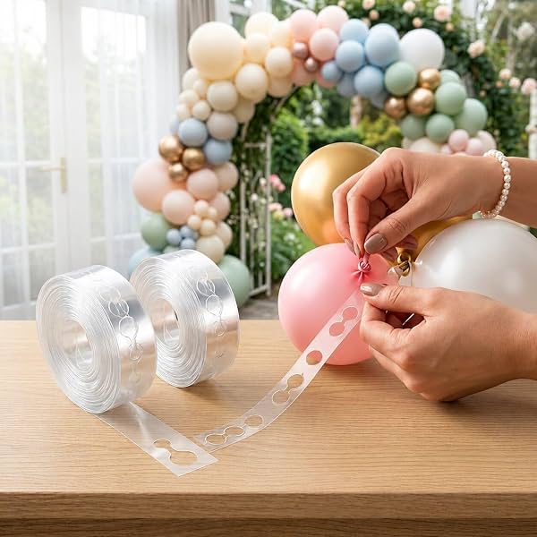 ARCK Balloon Arch Strip Birthday Decoration Items Kit Balloon Decoration Strip