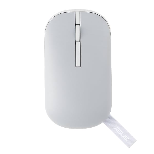 ASUS Marshmallow MD100 Wireless Bluetooth Mouse with Dual Mode (Bluetooth 5.0 & 2.4GHz), Silent Clicks