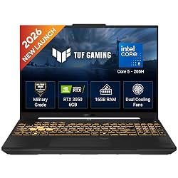 ASUS TUF F16 (2026),Intel Core 5 205H (Series 2),RTX 3050-6GB,16GB RAM
