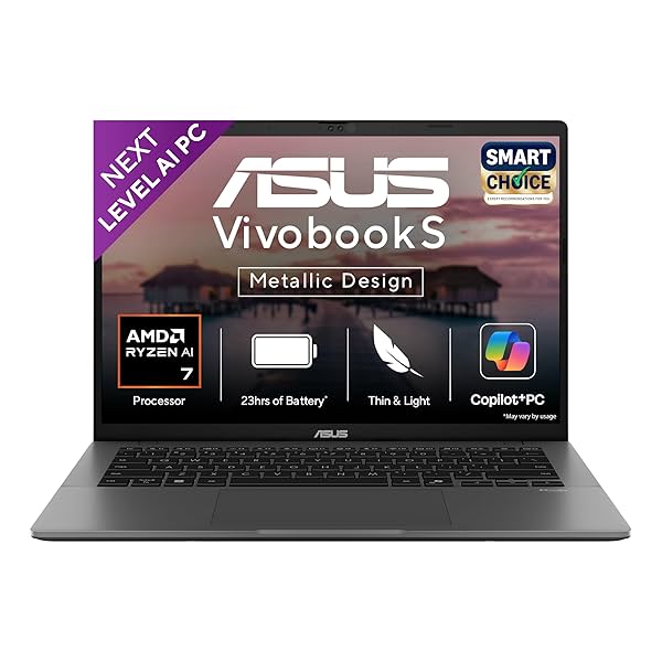 ASUS Vivobook S14,Smartchoice,AMD Ryzen AI 7 350,16GB RAM,1TB SSD,OLED,14\',Windows 11, Office24,M365 Basic (1Yr)*, Matt