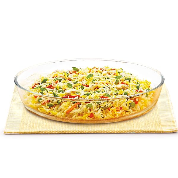 ATTRO Glassox Borosilicate Oval Glass Baking Dish Micorwave Oven Safe Freezer