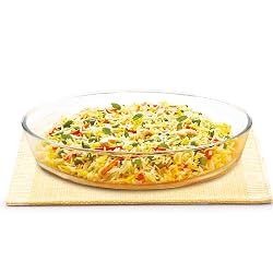 ATTRO Glassox Borosilicate Oval Glass Baking Dish Micorwave Oven Safe Freezer