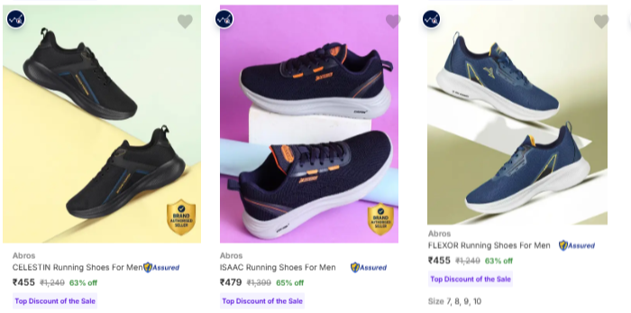 Abros Men’s Sports Shoes at minimum 60% Discount
