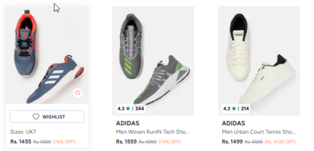 Adidas Store at minimum 70% Discount