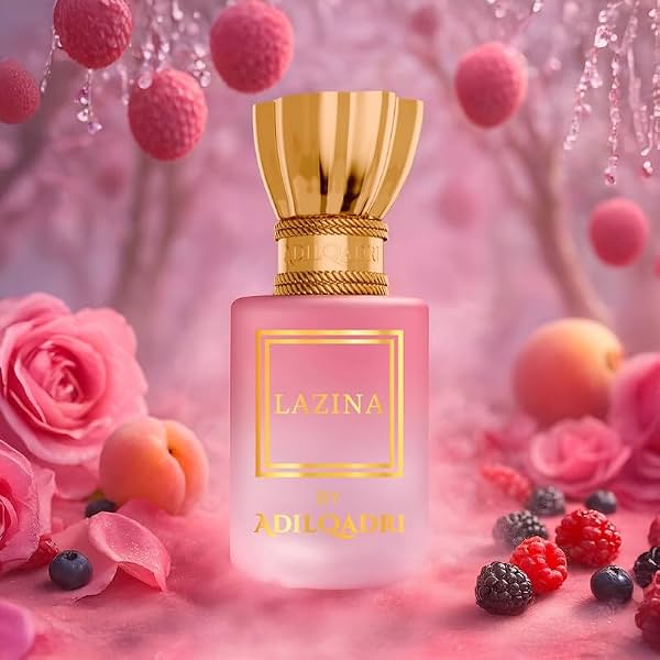 Adilqadri Lazina Attar Roll-On for Men & Women | Non-Alcoholic Long-Lasting Fragrance | Mango, Floral, Woody, Amber, Mus