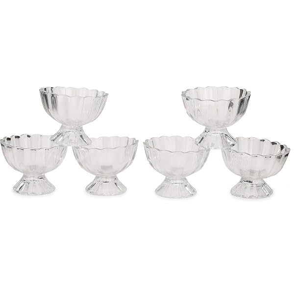 Afast Serving Glass Bowl (Set of 6) 200 Ml