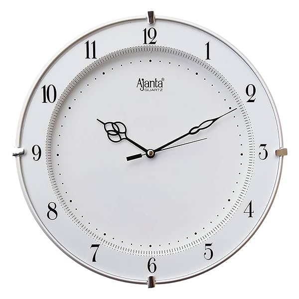 Ajanta Plastic Step Movement Round Wall Clock