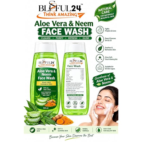 Aloe Vera & Neem Face Wash 100ml