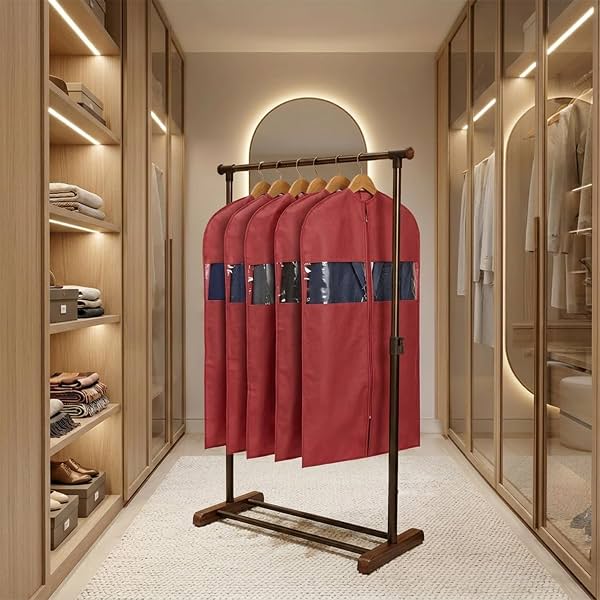 Amazon Basics Non-Woven Suit, Coat, Jacket Cover, 40 x 24 Inches * Pack of 5