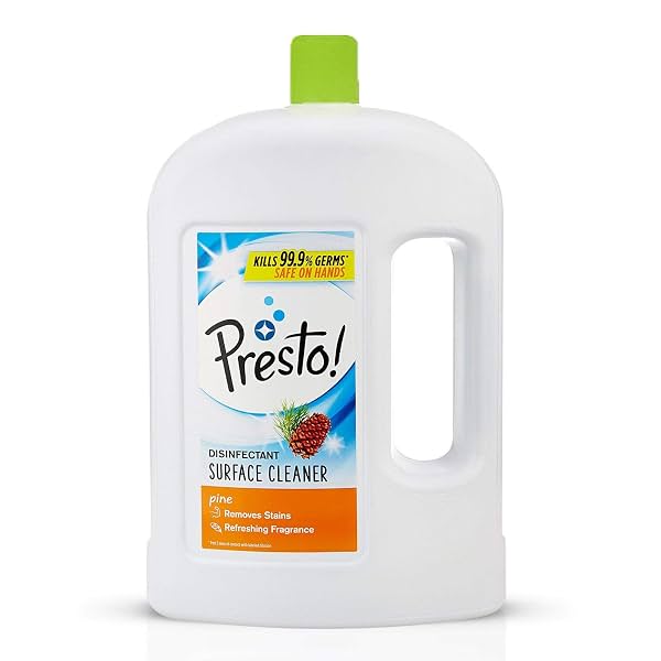 Amazon Brand - Presto! Disinfectant Surface & Floor Cleaner Liquid Pine 2L