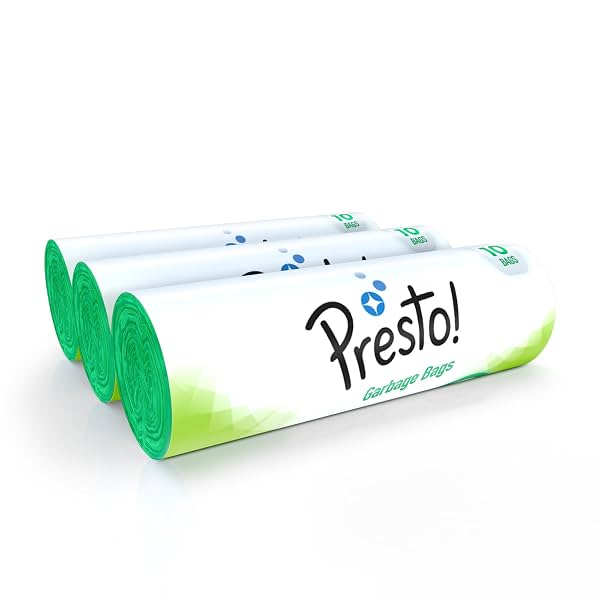 Amazon Brand - Presto! Garbage Bags XL 30 Count Pack of 3