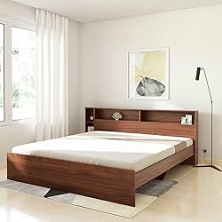 Amazon Brand - Solimo Kenora Engineered Wood King Size Bed Without Storage