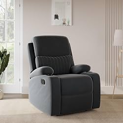 Amazon Brand - Solimo Orleans | Single Seater Sofa Recliner | Manual Recliner
