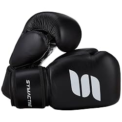 Amazon Brand – Symactive Leather Boxing Gloves for Men & Women |16 Oz |Training