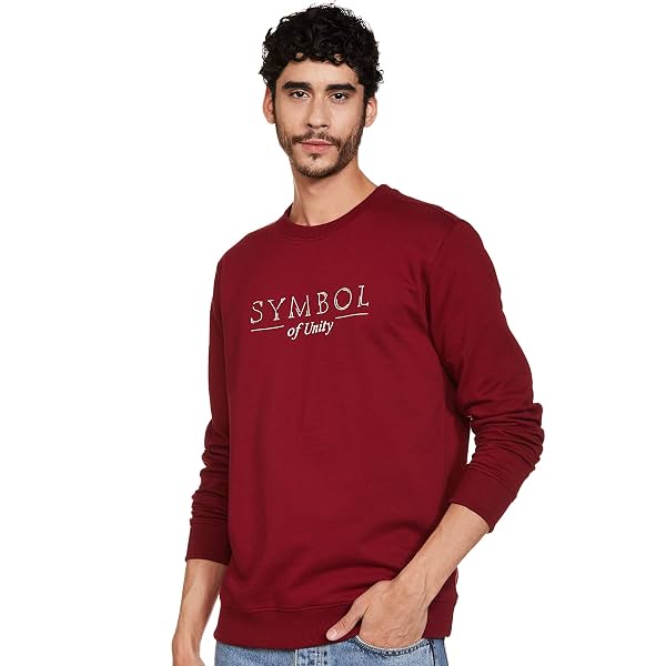 Amazon Brand - Symbol Men's Crew Neck Sweatshirt