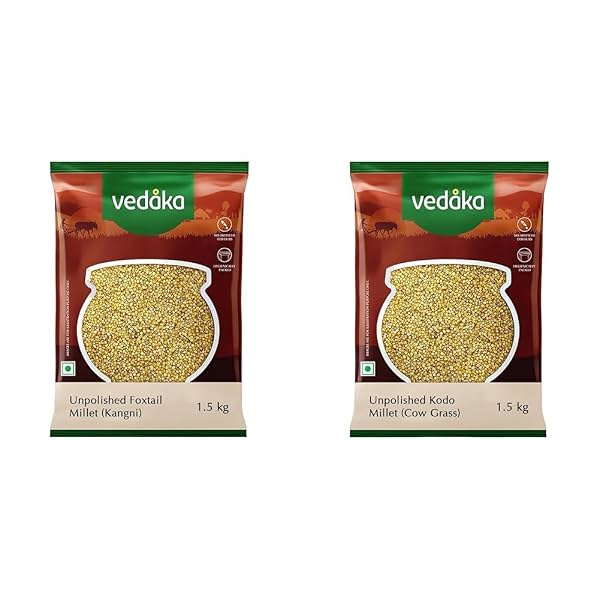 Amazon Brand - Vedaka Unpolished Foxtail Millet 1.5 Kg
