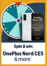 Amazon Festival Special: Spin & Win OnePlus Nord CE5 & More