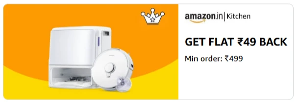 Amazon Kitchen: Flat ₹49 Cashback on ₹499