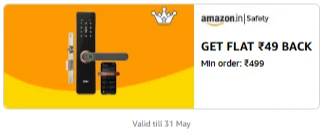 Amazon Safety : Flat ₹49 Cashback on ₹499