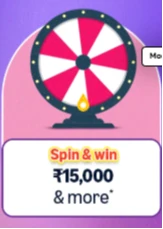 Amazon  Spin &amp; Win: Win ₹15000 and more