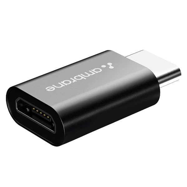 Ambrane Type-C to Micro USB OTG Adapter 3A Fast Charging Data Sync