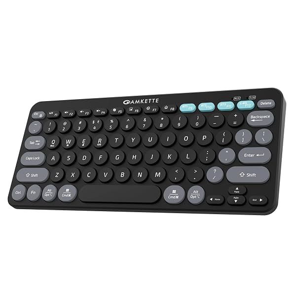 Amkette Optimus BT Plus Rechargeable Wireless Keyboard/Bluetooth Keyboard